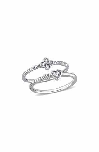 DELMAR Set Of 2 Diamond Rings - 0.11ct.