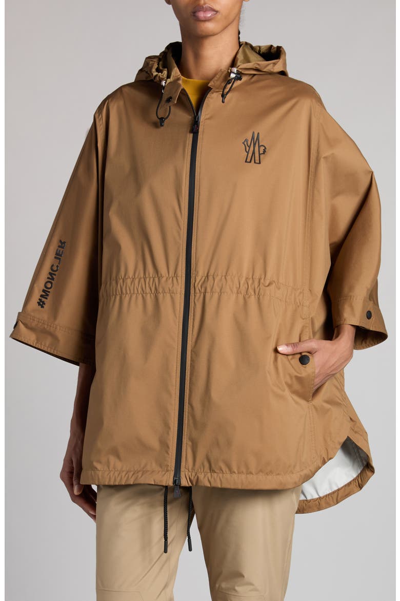 Vorassay Hooded Nylon Jacket, Alternate, color, CAMEL
