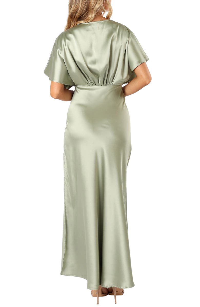 Petal & Pup Ricki Satin Gown, Alternate, color, 