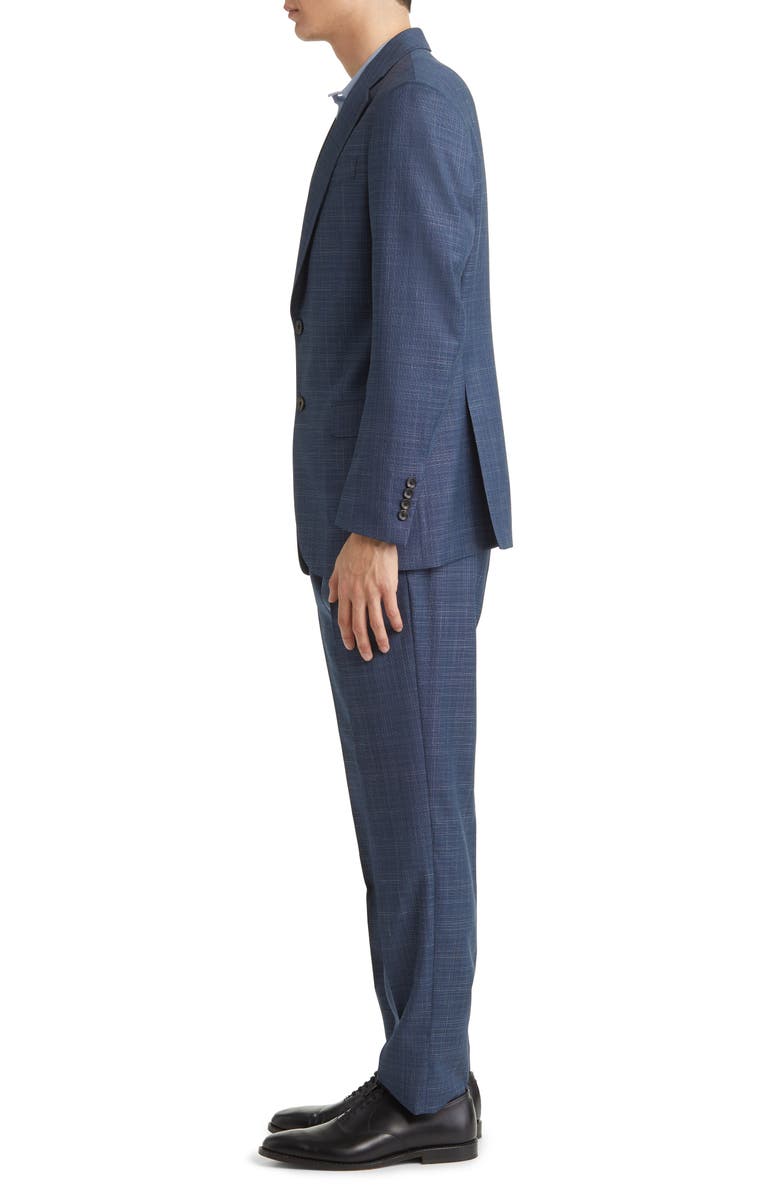 Emporio Armani Textured Plaid Virgin Wool Suit, Alternate, color,