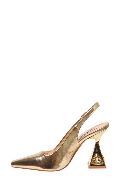 Lady Couture Mistic Slingback Pump In Gold