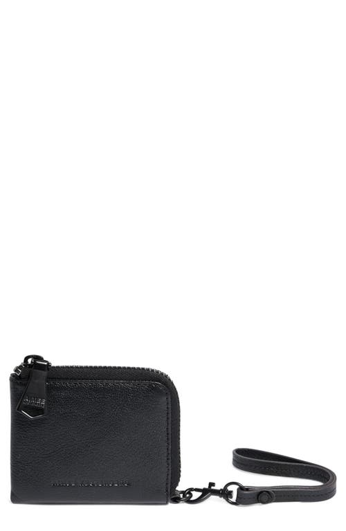 Aimee Kestenberg Ava Leather Wristlet Wallet in Black 