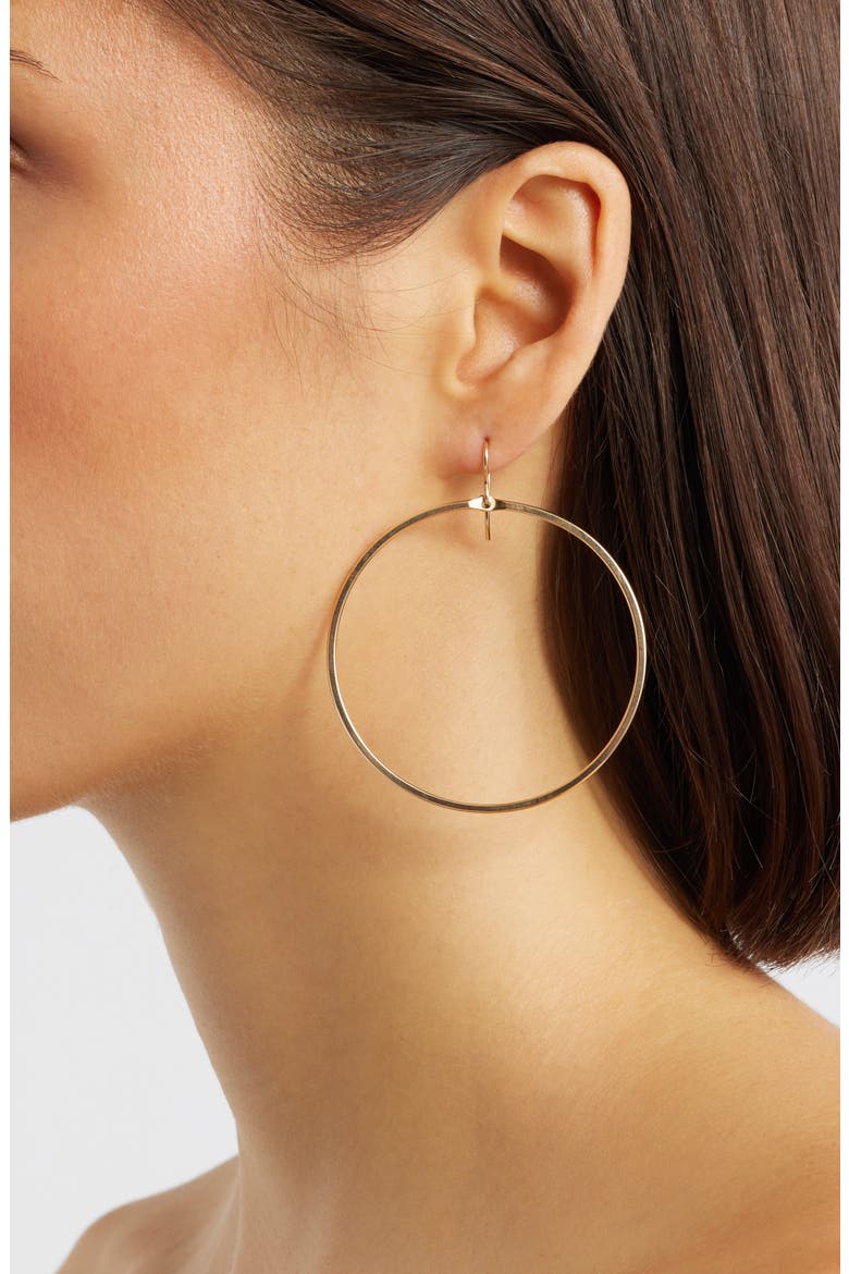 Signature Large Hoop Earrings, Alternate, color, GOLD FILL