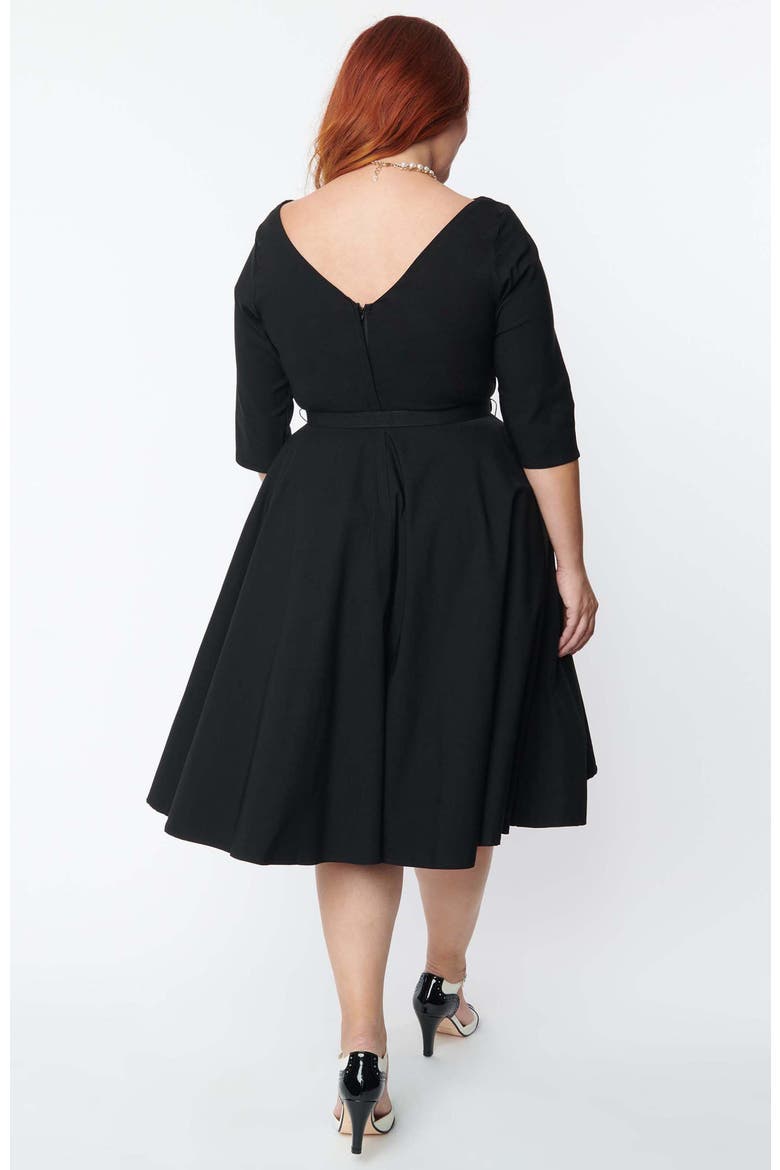 Plus Size Devon Swing Dress, Alternate, color, Black
