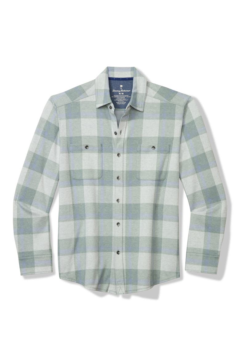 Fireside Los Alamos Plaid Long Sleeve Button-Up Shirt, Main, color, STORMY WILLOW