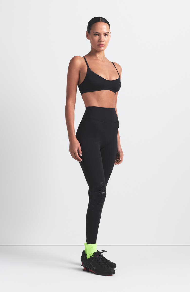 NikeSKIMS Matte Micro-Scoop Bra, Alternate, color, Obsidian