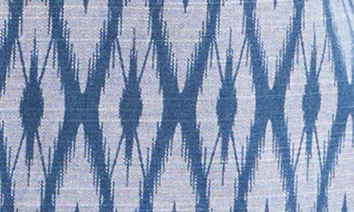 Original Penguin Geometric Print Stretch Cotton Button-up Shirt In Blue