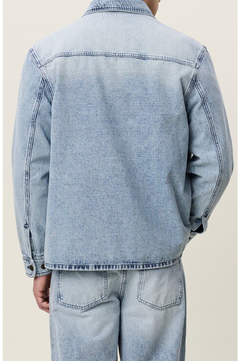 Bleached Denim Overshirt, Alternate, color, LIGHT ICE BLUE WASH