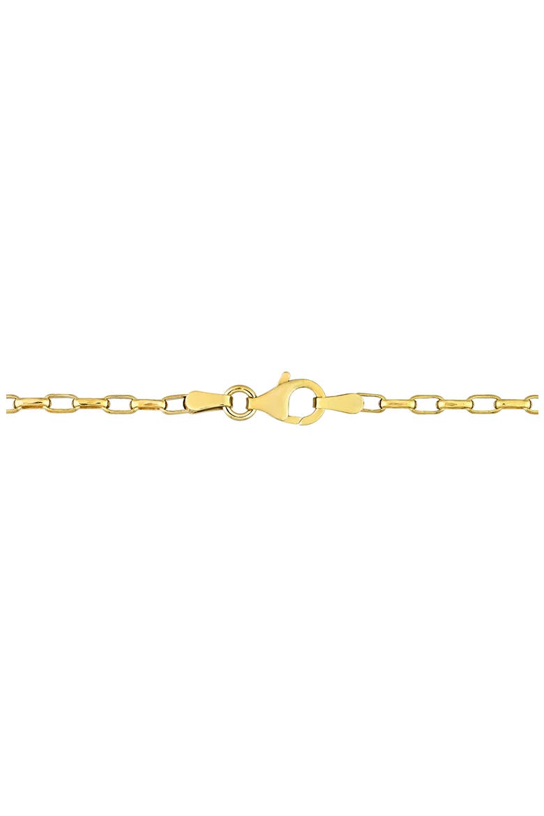 Rectangular Rolo Chain Necklace, Alternate, color, YELLOW
