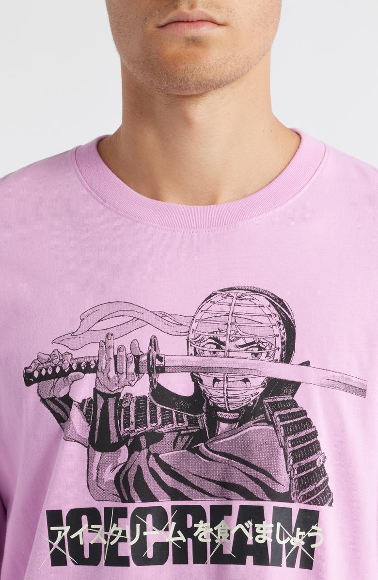 ICECREAM Train Harder Long Sleeve Graphic T-Shirt, Alternate, color, Orchid