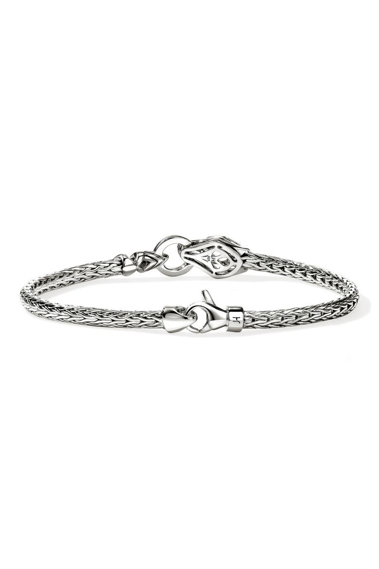 Naga Bracelet, Alternate, color, SILVER