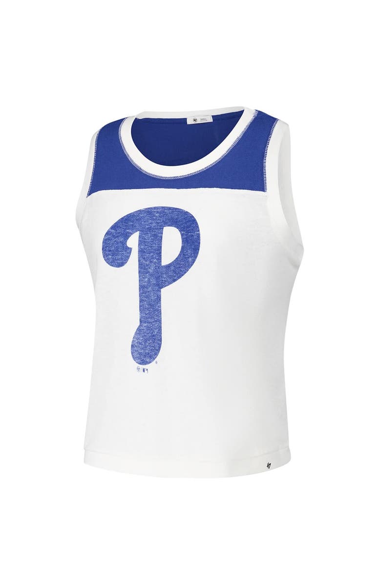 '47 Women's '47 White Philadelphia Phillies Premier Zoey Waist Length Tank Top, Alternate, color, White