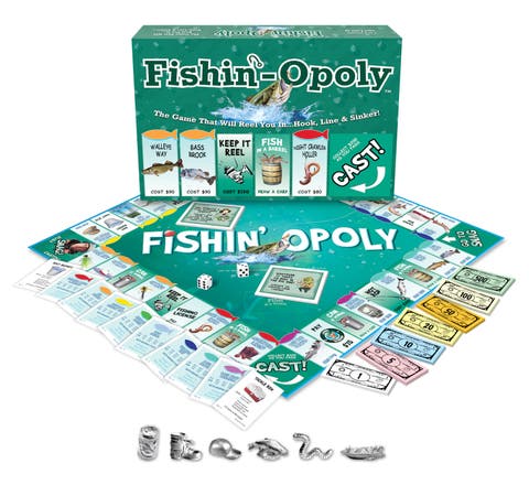 Fishin'Opoly Monopoly Board Game