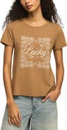 Lucky Brand Floral Frame Graphic T-Shirt