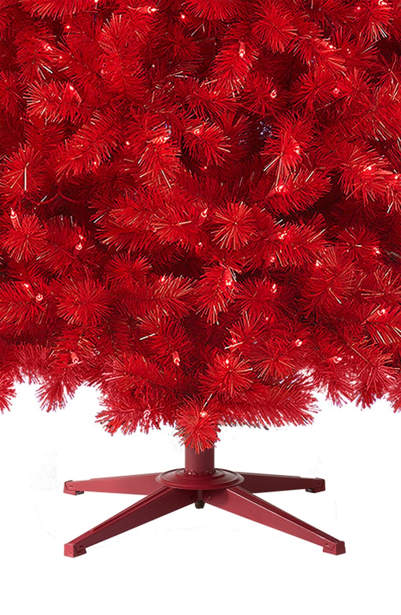 TREETOPIA Artificial Pre-Lit Lipstick Red Tree, Alternate, color,