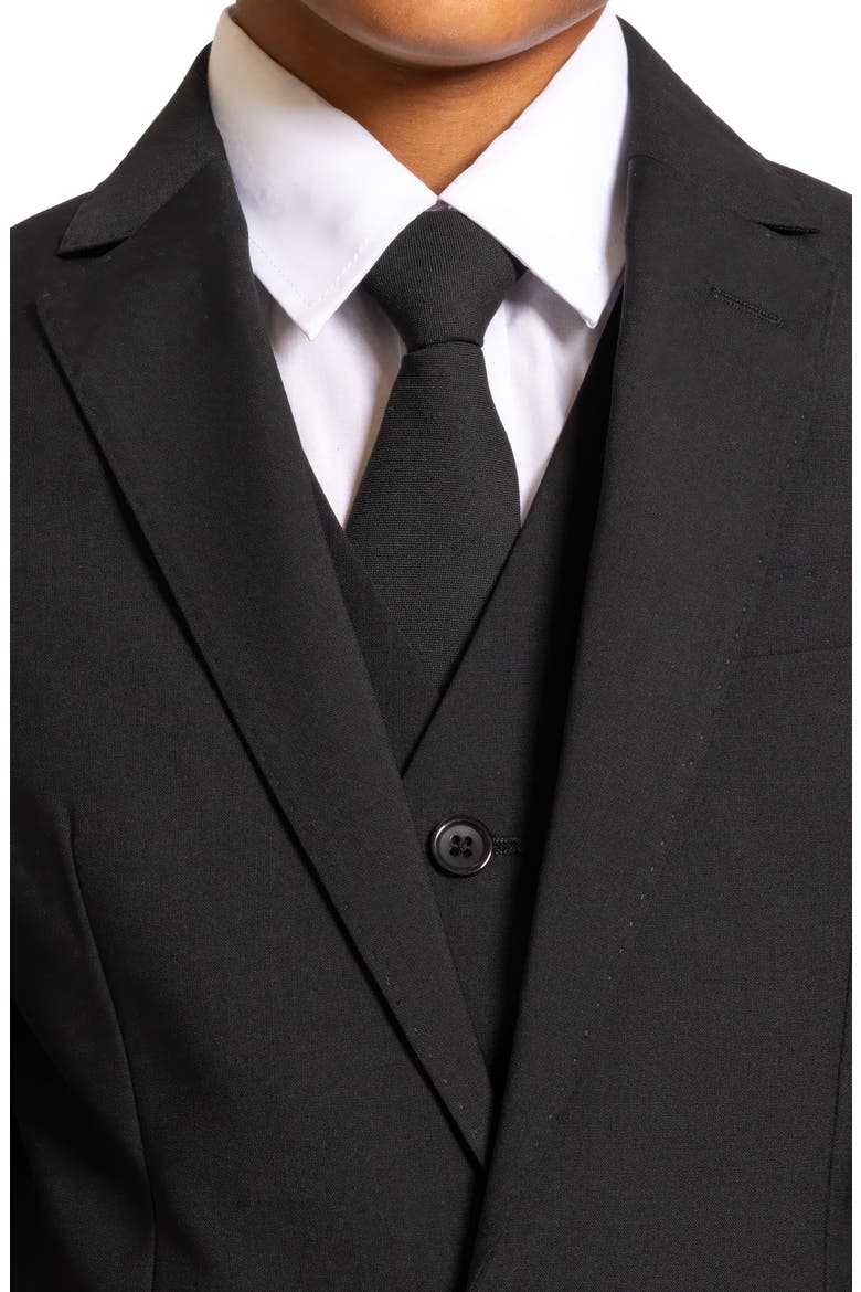 Kids' Luxor 5-Piece Slim Fit Suit, Alternate, color, Kem Black