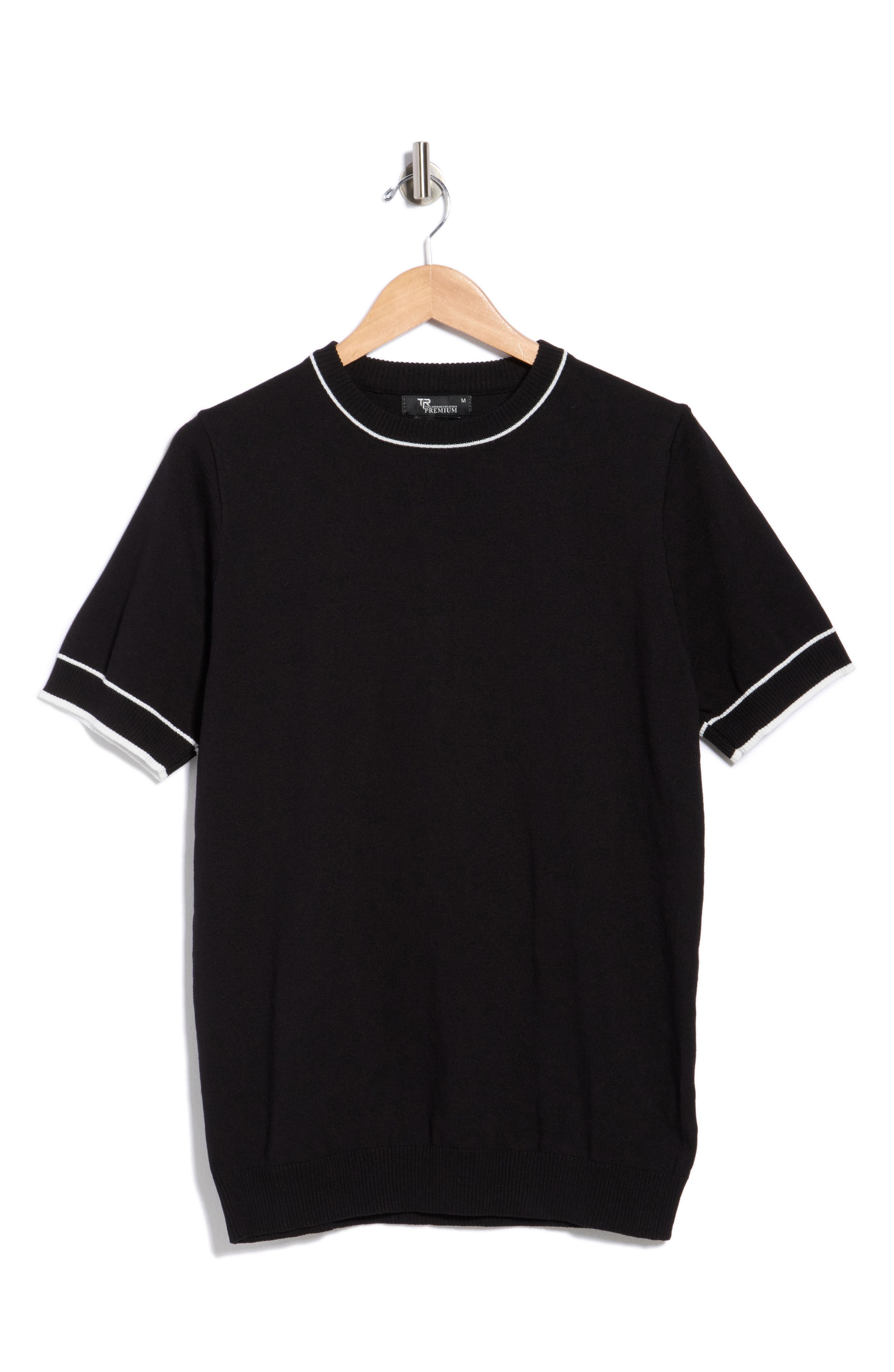 T.R. PREMIUM Textured Short Sleeve Sweater