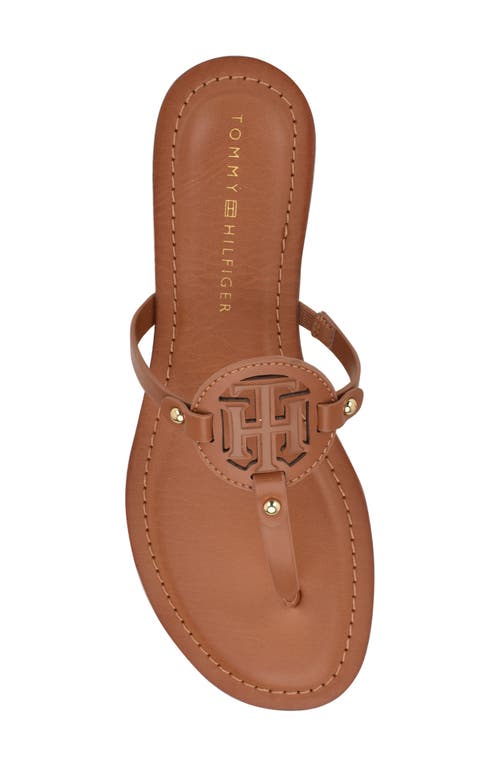 Tommy Hilfiger Litzy Flip Flop In Medium Brown