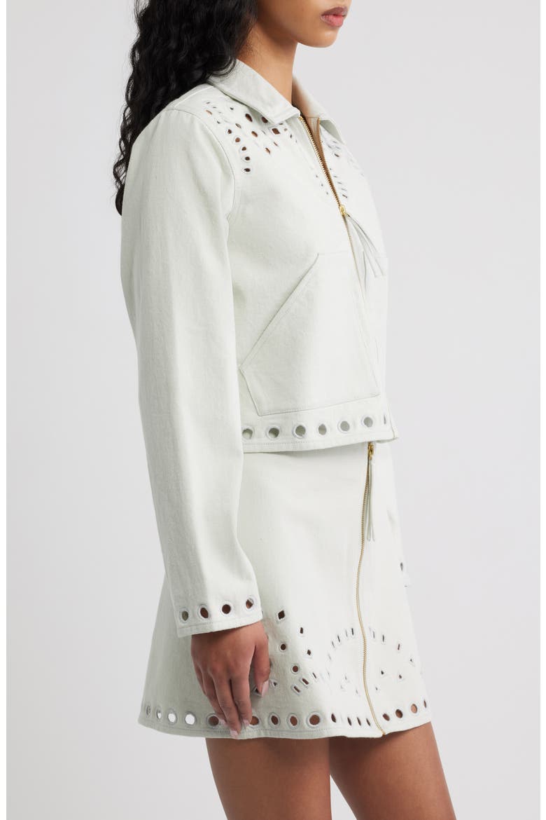 Adare Eyelet Jacket, Alternate, color, SKYWRITING