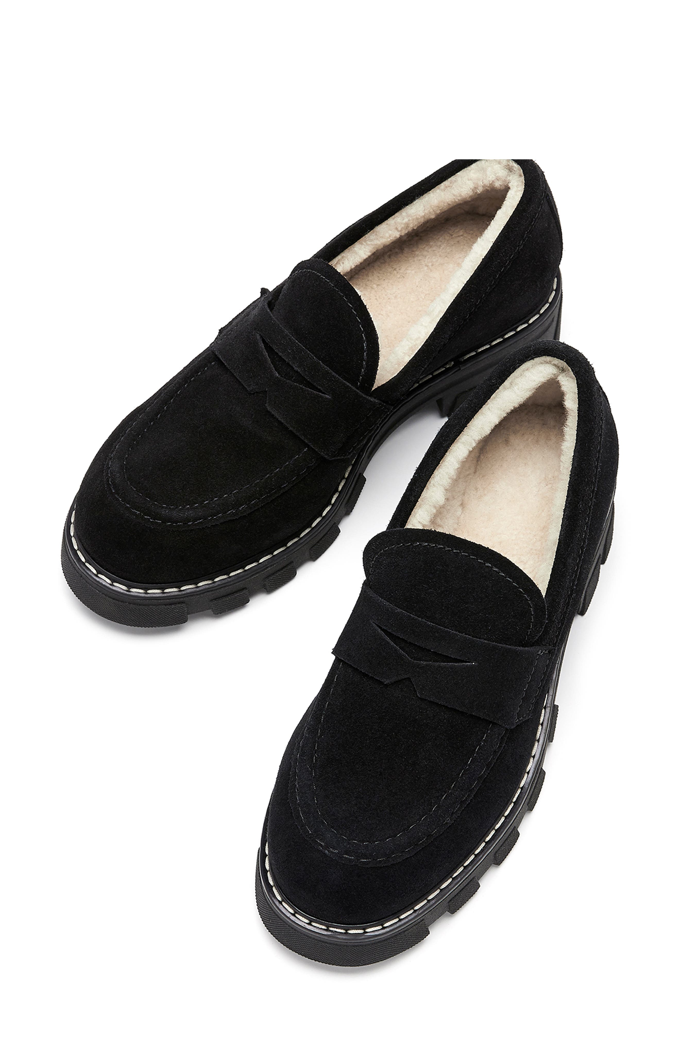 La Canadienne Darcy Genuine Shearling Lined Loafer, Alternate, color, 