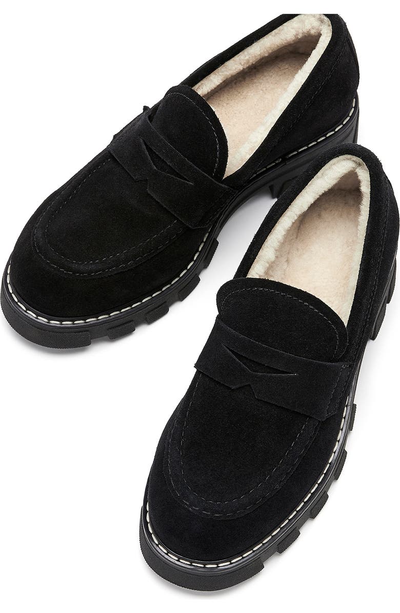 La Canadienne Darcy Genuine Shearling Lined Loafer, Alternate, color,