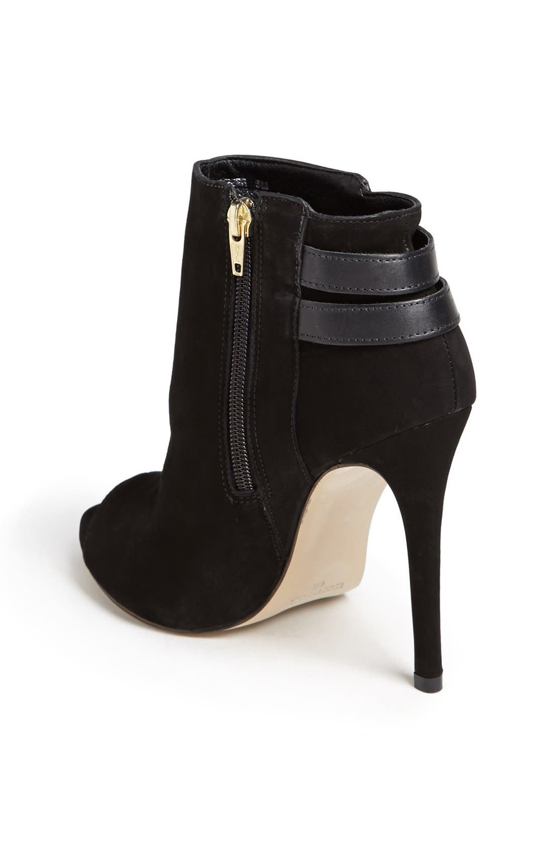 'Amberr' Bootie, Alternate, color, BLACK NUBUCK
