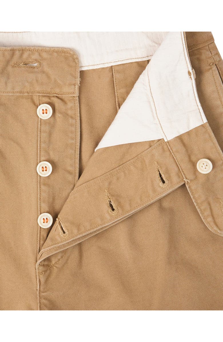 Fortela Straight Twill Cotton Trousers, Alternate, color, Camel