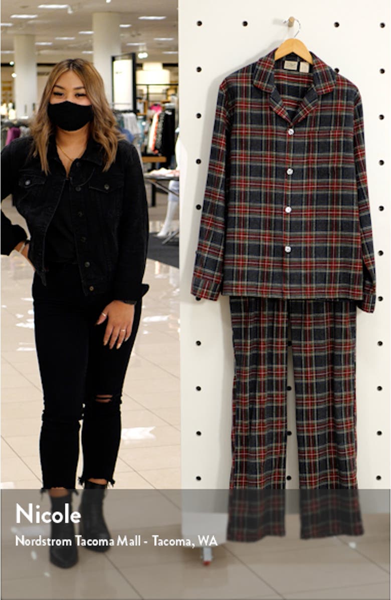 Men's Scotch Plaid Flannel Pajamas, sales video thumbnail