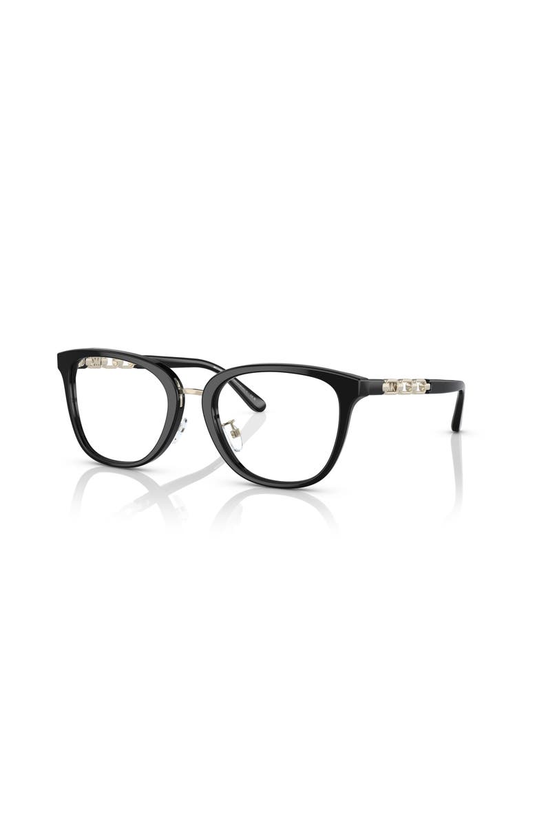 Michael Kors 52mm Square optical glasses, Main, color, Black