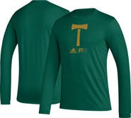 adidas Men's adidas Green Portland Timbers Icon AEROREADY Long Sleeve T-Shirt