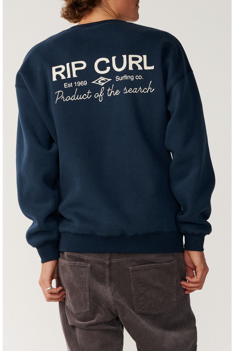 Pacific Rinse Graphic Cotton Blend Sweatshirt, Alternate, color, DARK NAVY