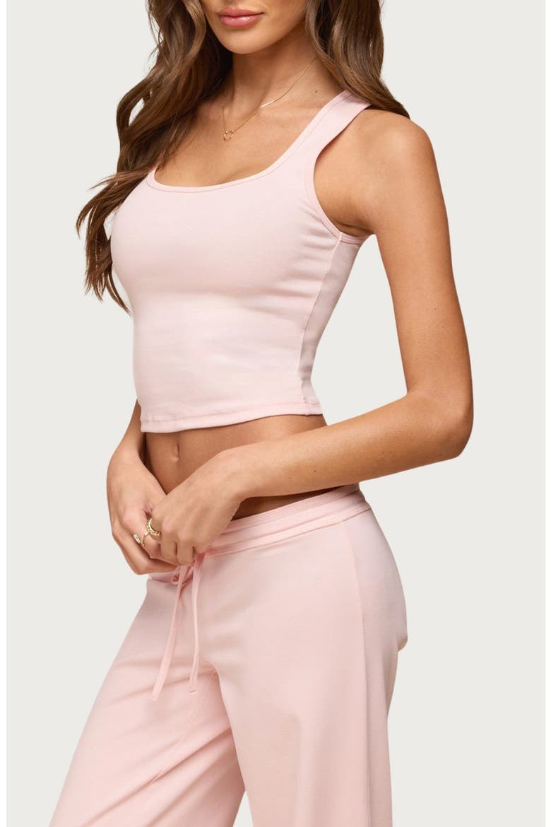 Linda RIb Scoop Neck Tank, Alternate, color, LIGHT-PINK