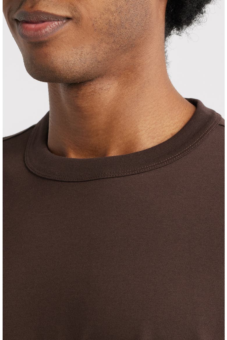 Core Crewneck T-Shirt, Alternate, color, BROWN COFFEE