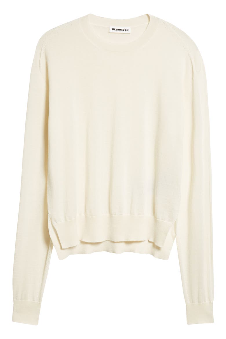 Seamless Crewneck Sweater, Alternate, color, NATURAL