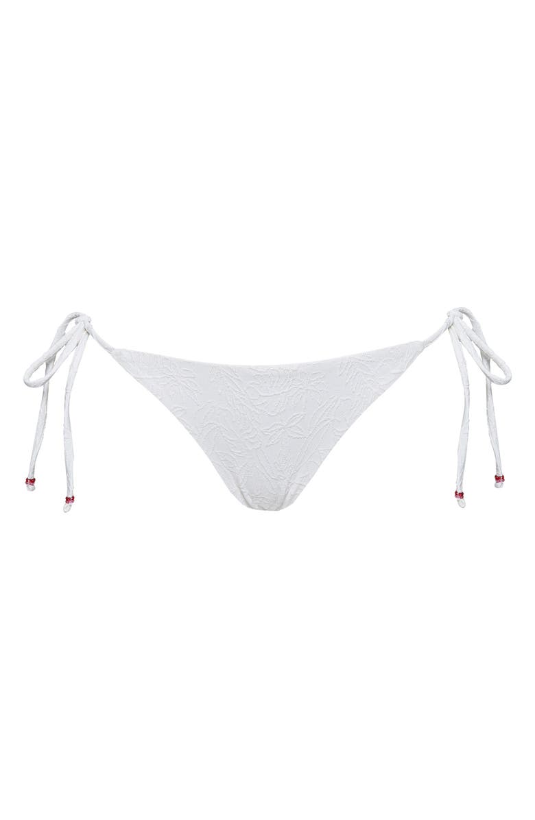 Maaji White Whisper Shinning Reversible Bikini Bottoms, Alternate, color, White