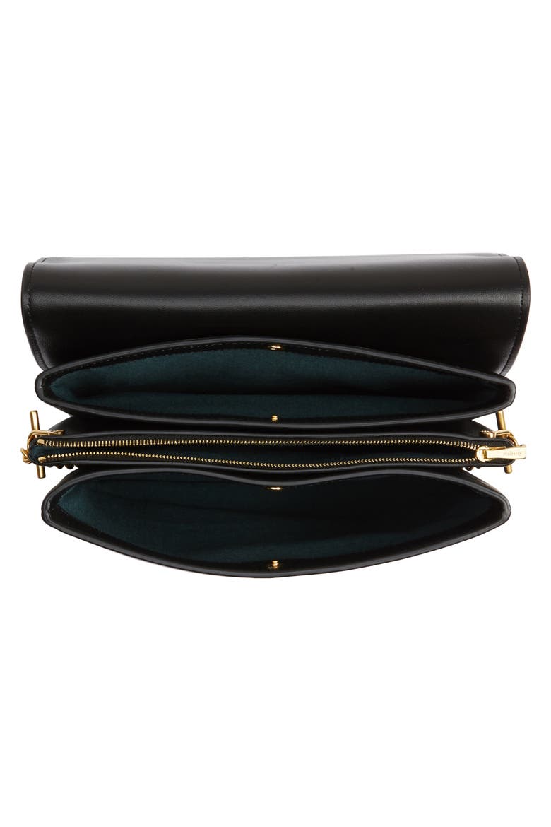 Clifton Leather Wallet on a Chain, Alternate, color, BLACK