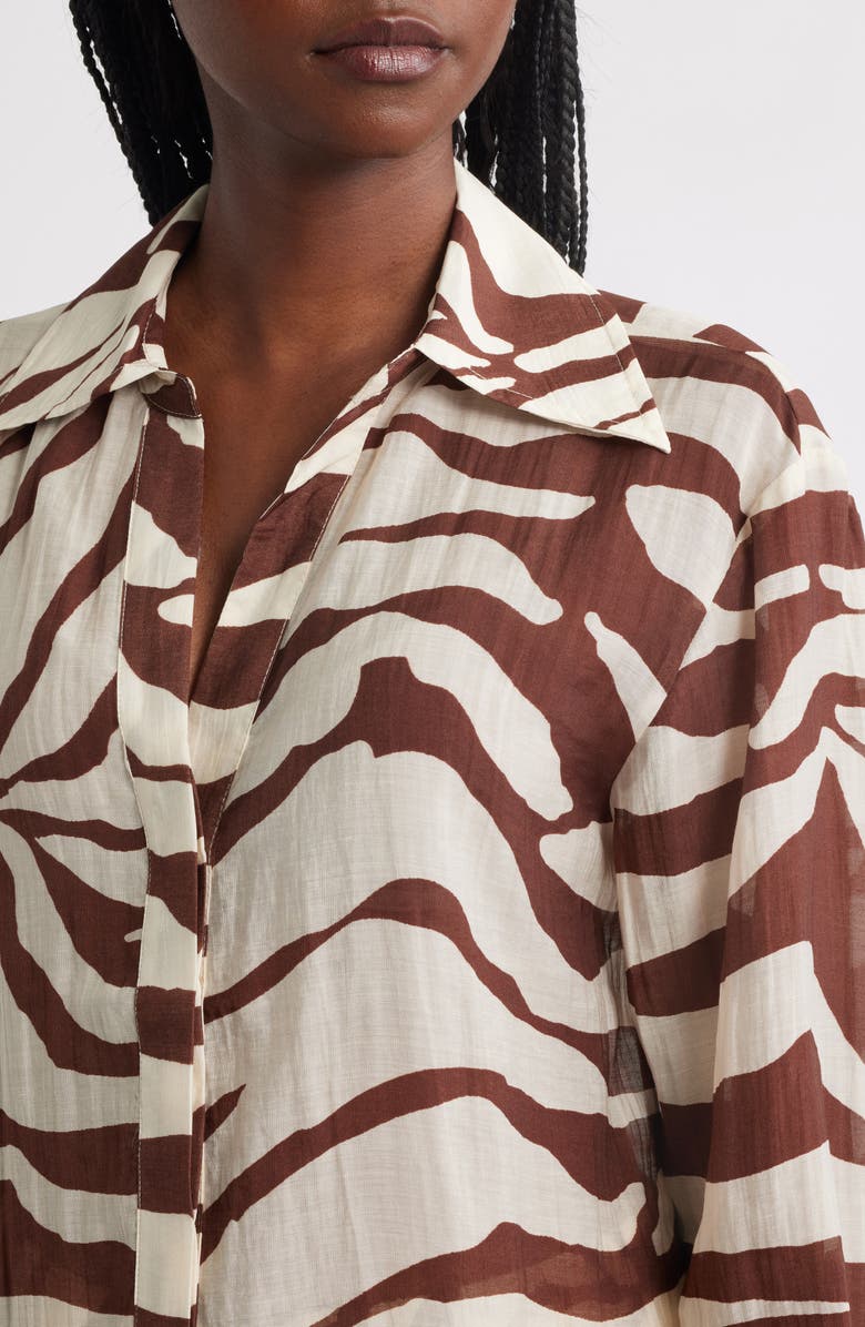 MANGO Koni Shirt, Alternate, color, Ecru