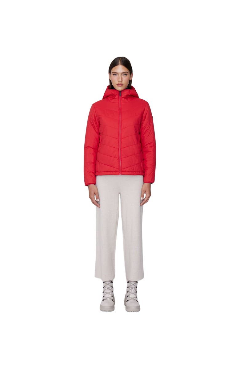 Quartz Co. CAMILA | Lightweight Hooded Insulated Jacket, Main, color, Fiery Red