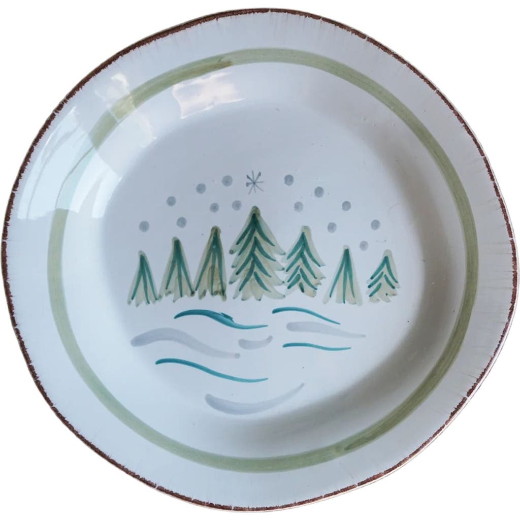 La Gabbianella Cortina (winter Trees) Serving Platter In White