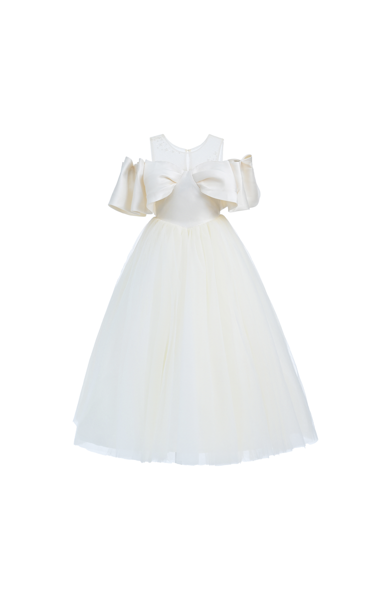 Tulleen Amica Dress, Main, color, Champagne