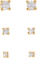 Girls Crew Classic Radiance Set of 3 Stud Earrings