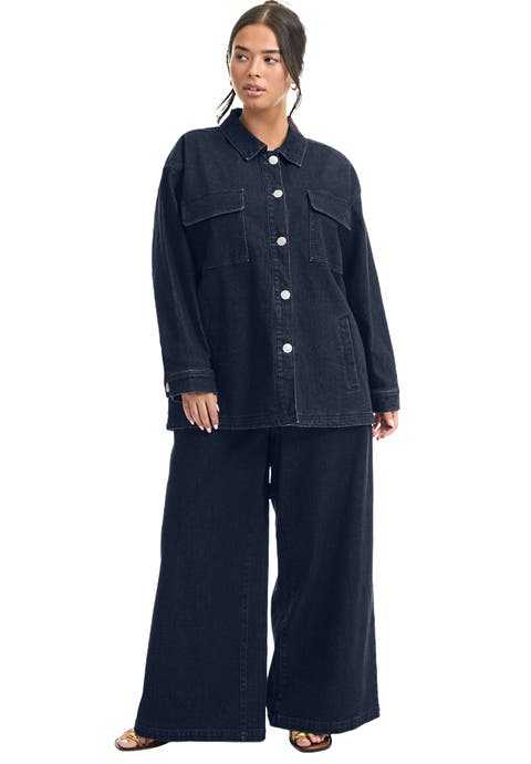 Denim Utility Jacket (Plus Available)