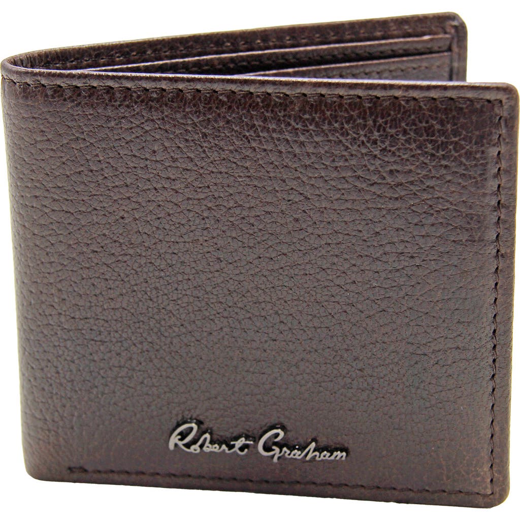 Robert Graham Nuance Leather Bifold Wallet In Brown