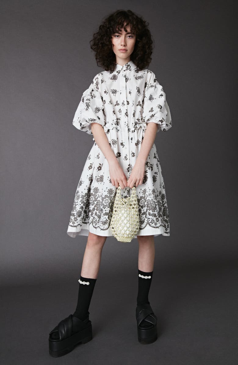 Simone Rocha Little Flower Beaded Hair Clip, Alternate, color, 