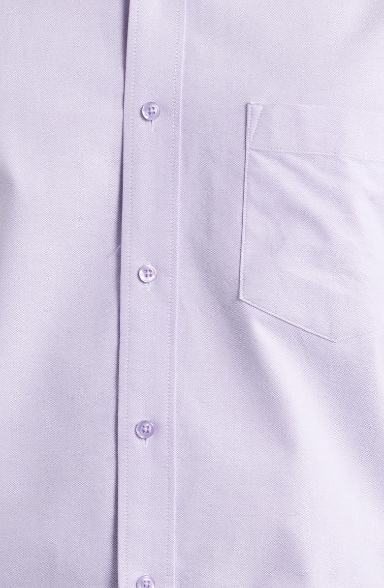 Roffe Accessories Eagle Regular Fit Solid Cotton Button-Down Oxford Shirt, Alternate, color, Lilac