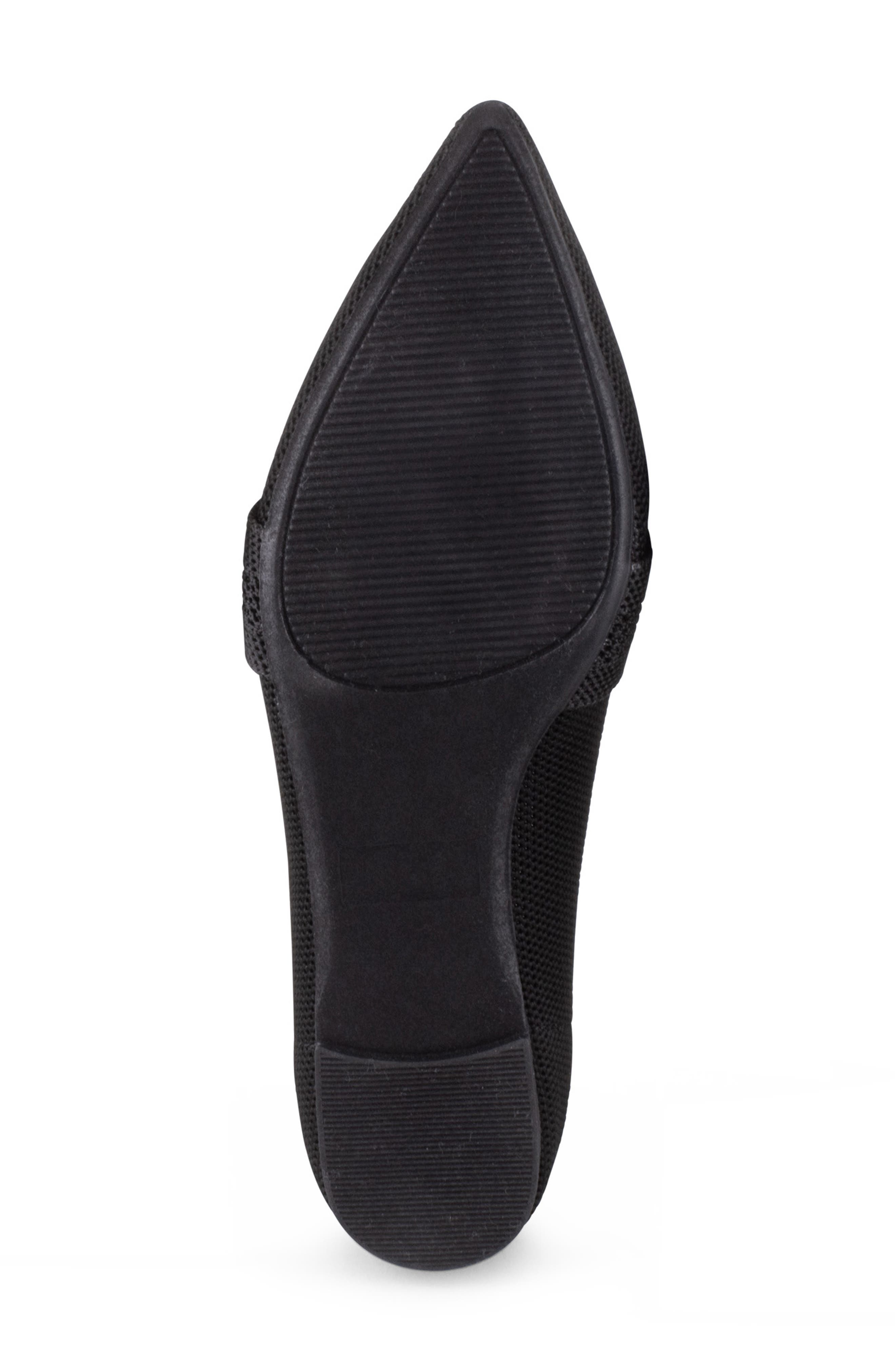 Tahari Montserrat Pointed Toe Flat, Alternate, color, Black