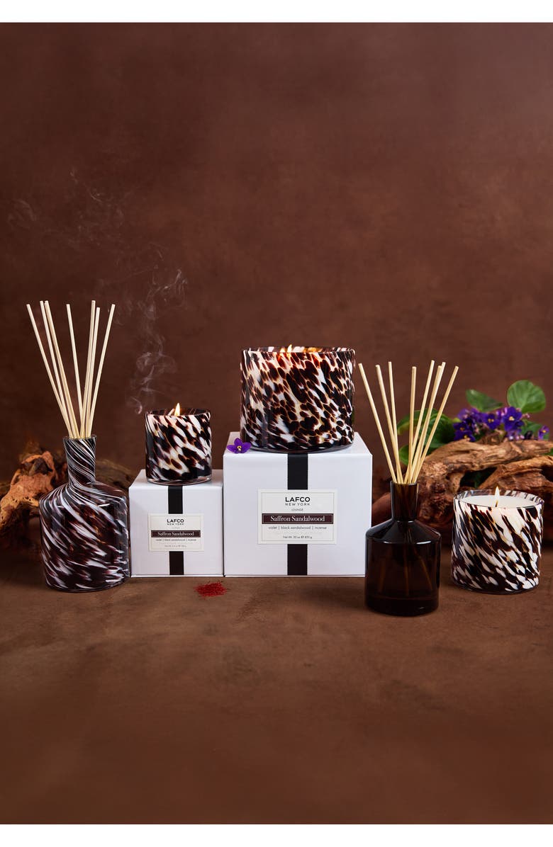 Lafco Saffron Sandalwood Classic Reed Diffuser, Alternate, color, Black
