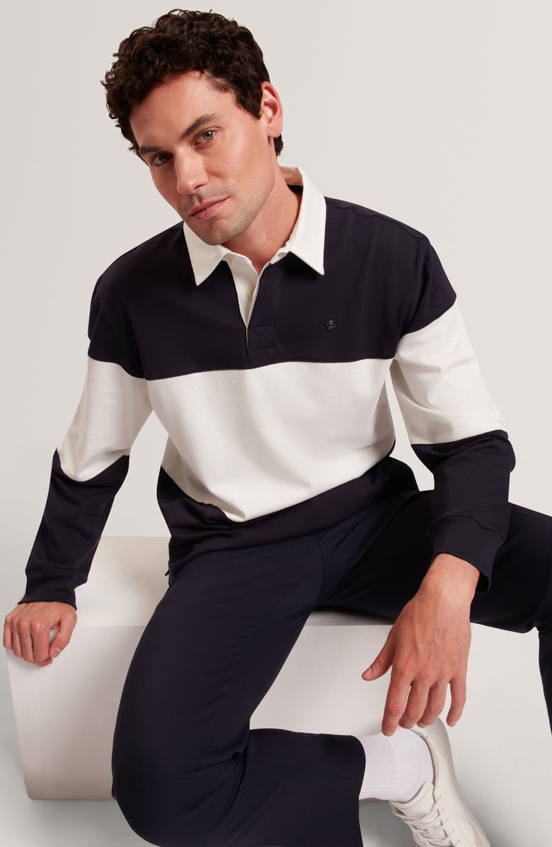 Ted Baker Traviss Long Sleeve Cotton Rugby Shirt, Alternate, color, 