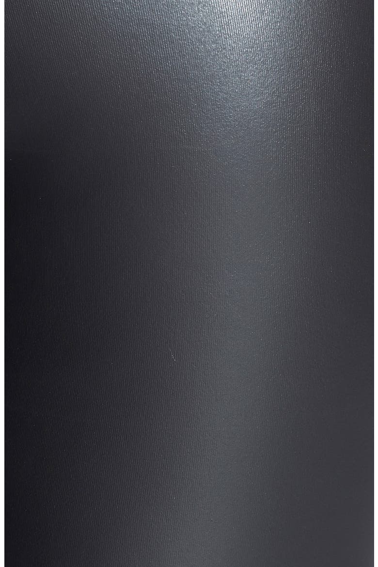 Faux Leather Leggings, Alternate, color, BLACK