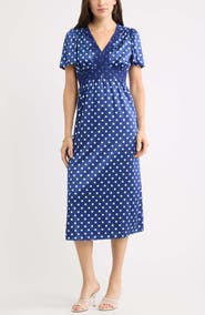 Chelsea28 Puff Sleeve Midi Dress